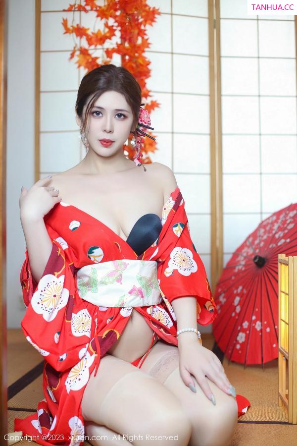 月野兔美妞 贵贵Isabelle [XiuRen]高清写真图 2023.11.29 No.7736 月野兔美妞 和服美腿第40张图片